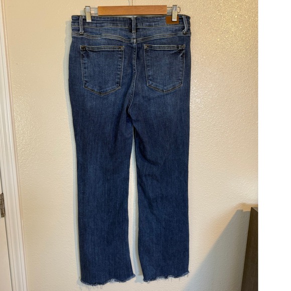 Judy Blue Jeans Women 13 Bootcut Dark Wash Frayed Hem Style High Rise JB82550DK - Picture 4 of 10